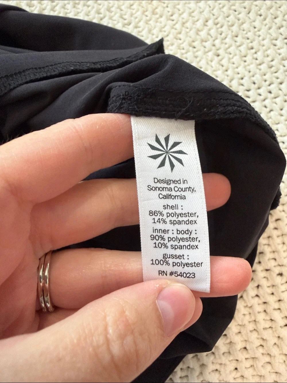 Athleta Women’s Black Athletic Skort Short Skirt Size 10